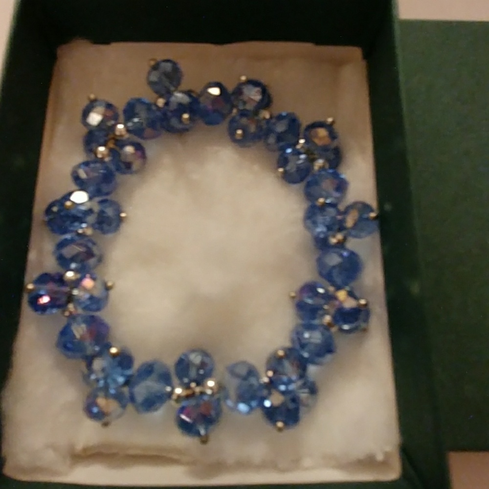 Denim Metallic Crystal Bracelet - Picture 6 of 8